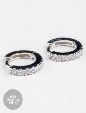 Ava Huggie Earrings - Sterling Silver