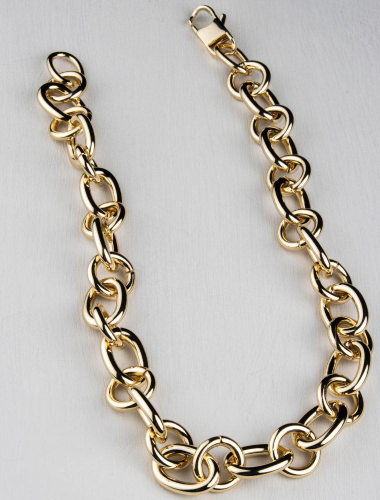 Pixie Chunky Short Necklace-Gold Plated - Image 2