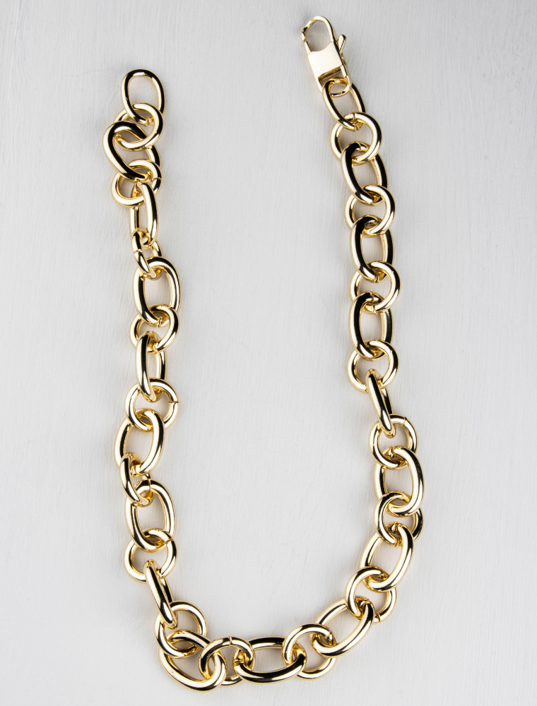 Pixie Chunky Short Necklace-Gold Plated - Image 6