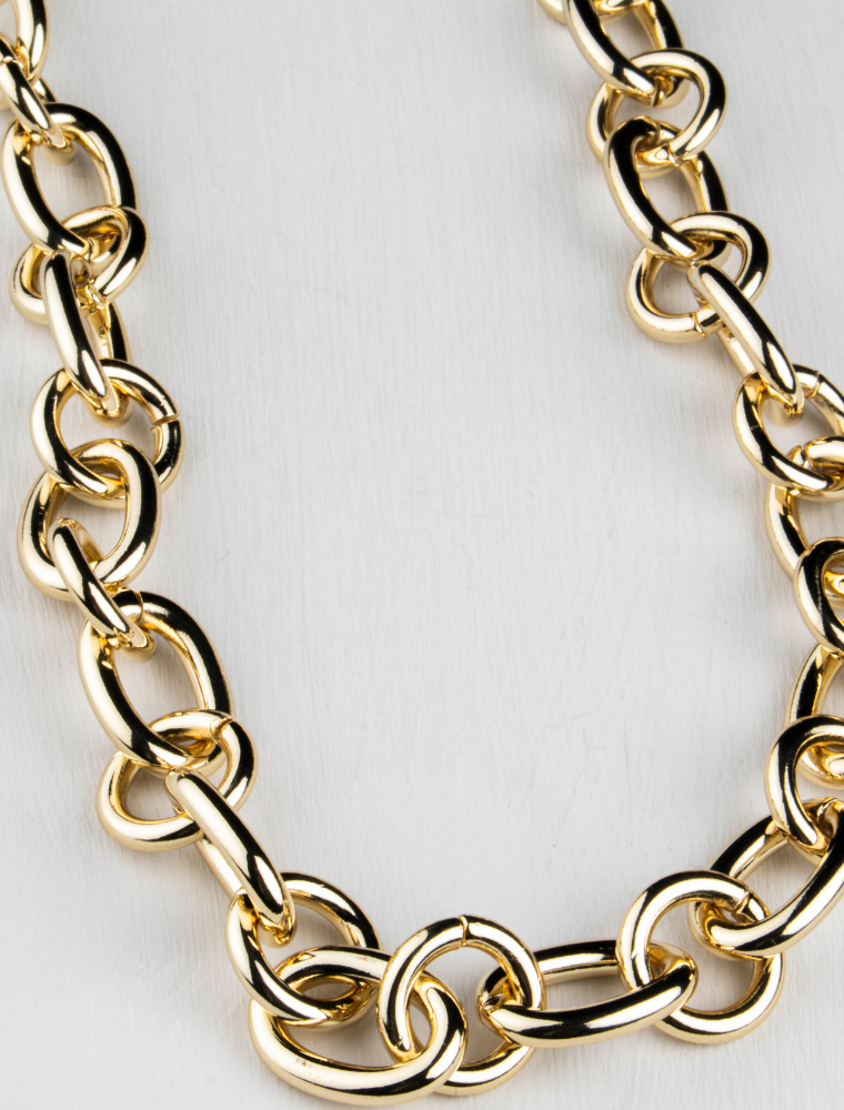 Pixie Chunky Short Necklace-Gold Plated - Image 4