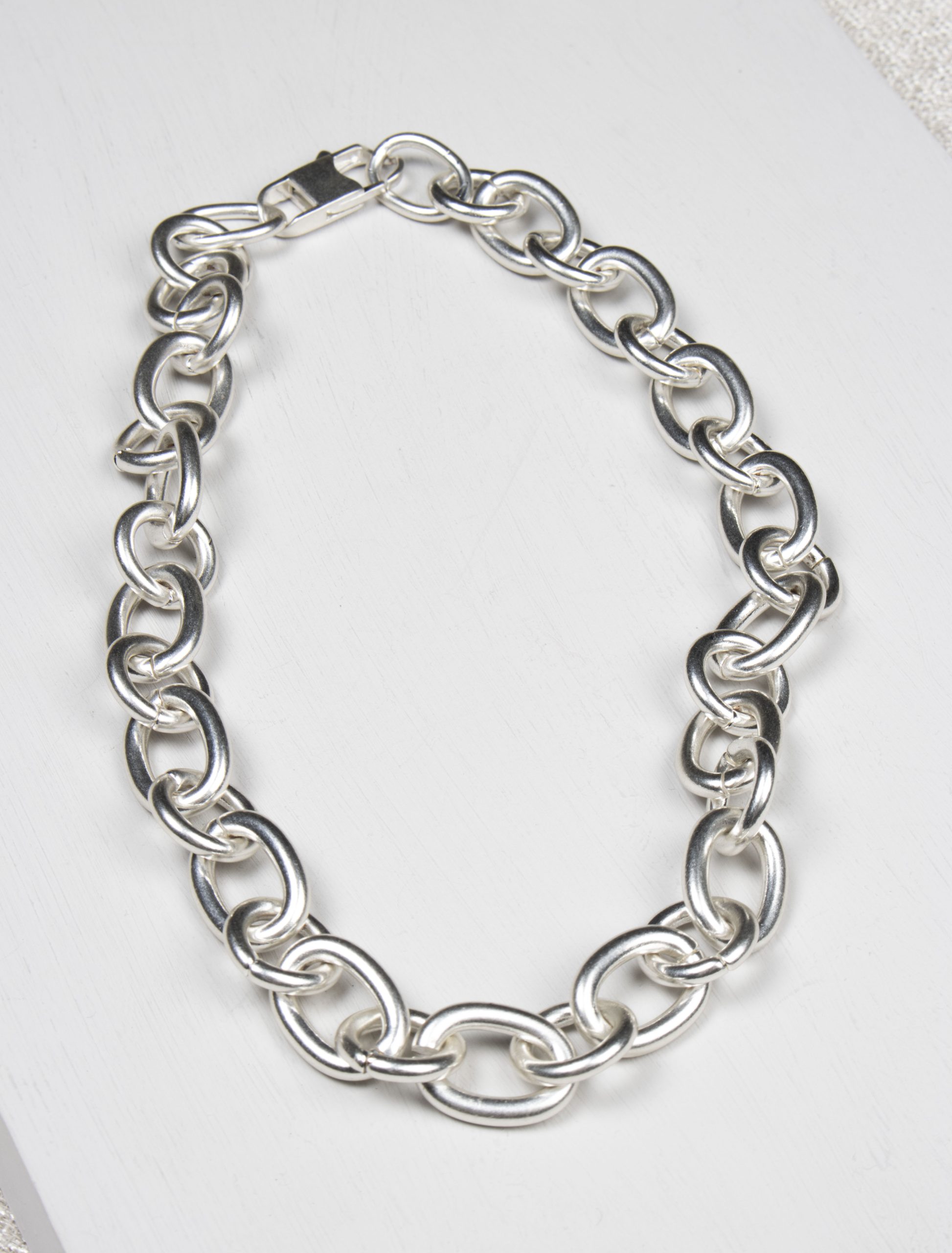 Pixie Chunky Short Necklace - Silver Plated - Image 2