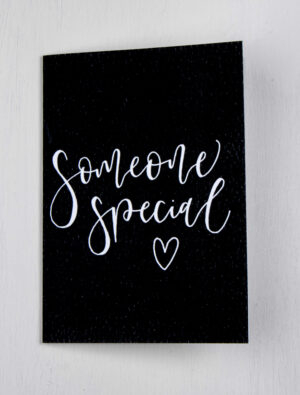 Someone Special Greeting Card - Black Card