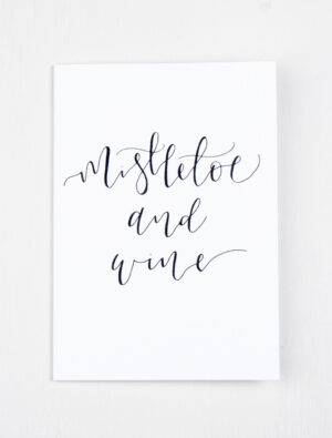 Christmas Greeting Card - White Card