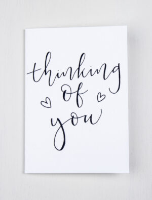 Thinking of You Greeting Card - White Card