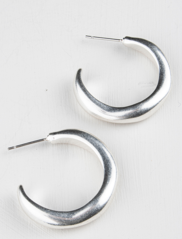 Effie Hoop Earrings - Silver Plated - Image 5