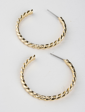 Delaney Hoop Earrings - Gold Plated
