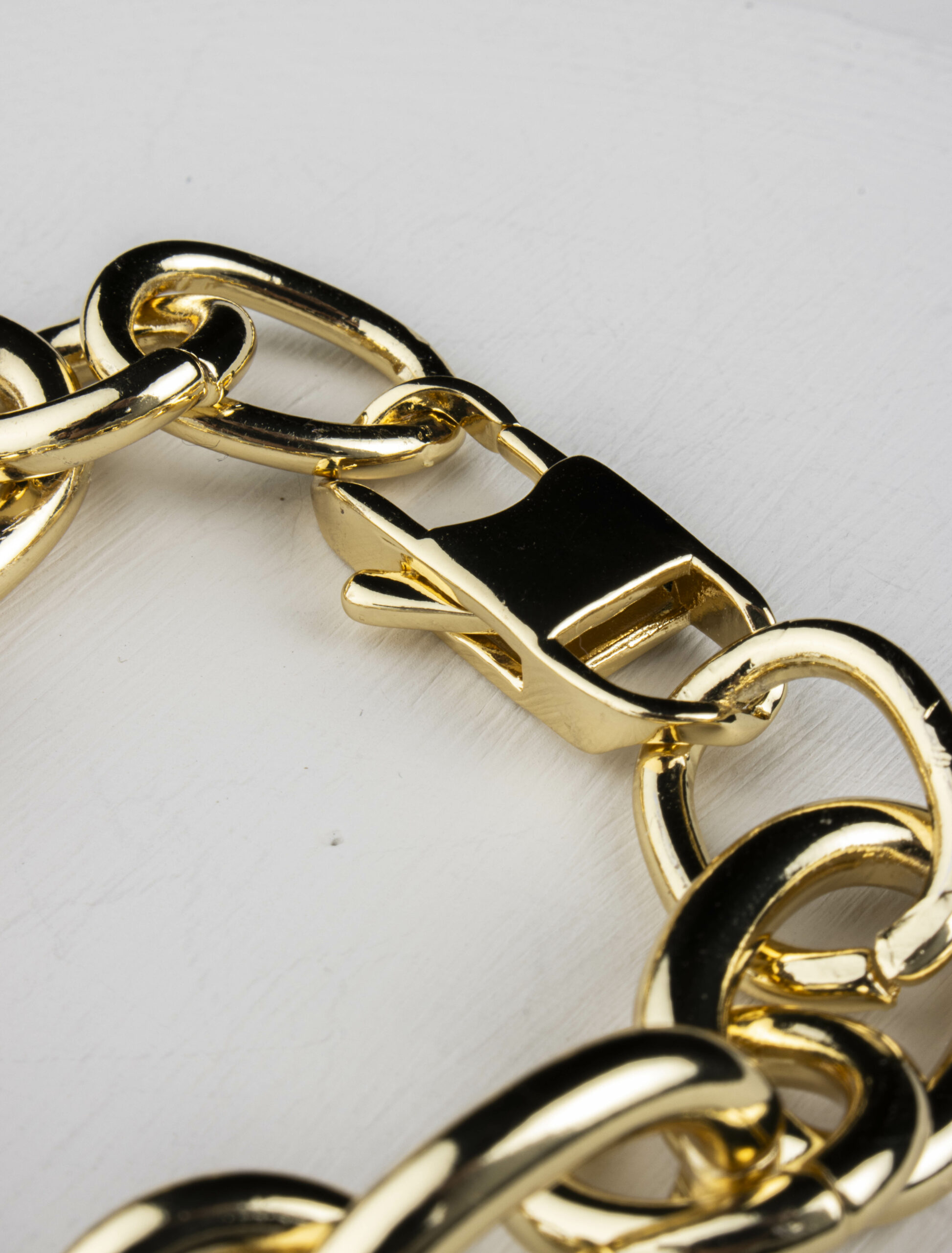 Portia Chunky Link Bracelet - Gold Plated - Image 6