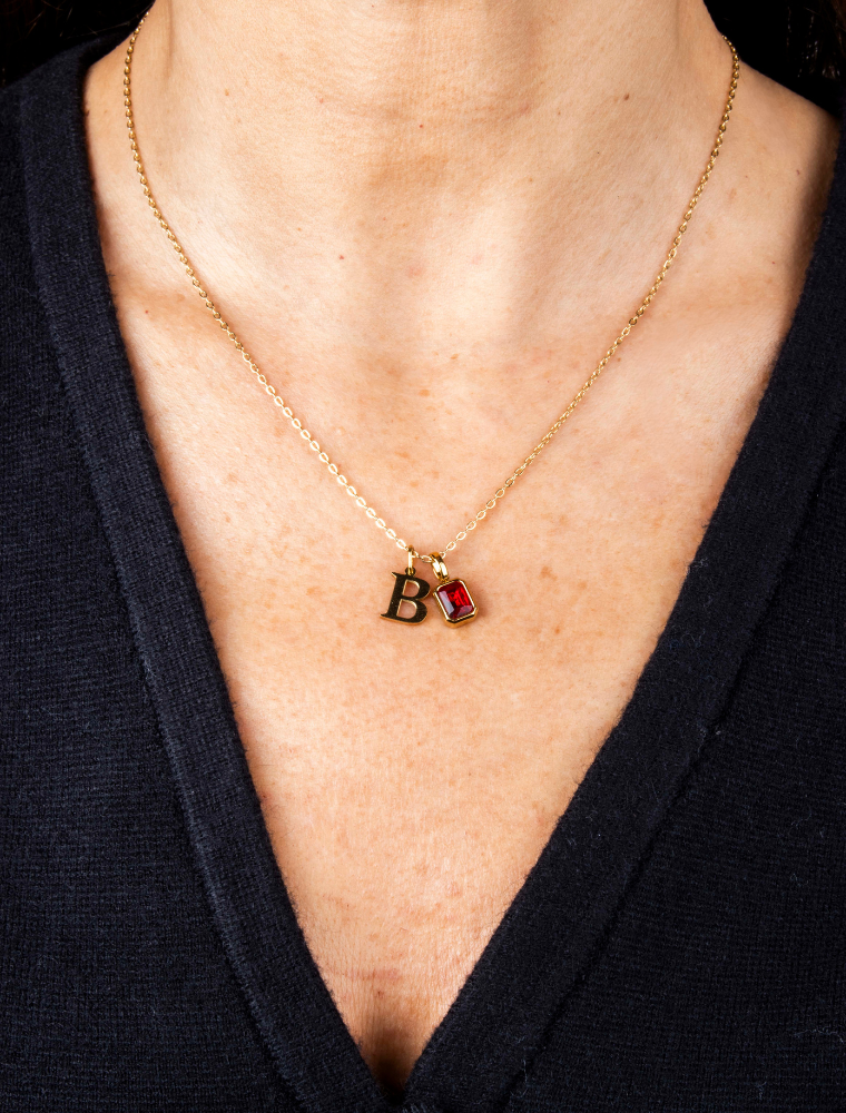 Waterproof Short Fine Chain Necklace *For 1-3 Small Charms* - 18k Gold Plated Stainless Steel - Image 3