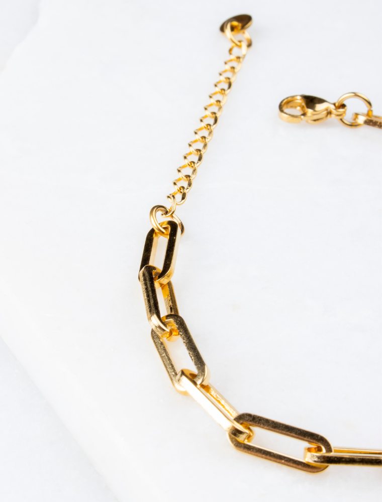 Create Your Own Waterproof Paperlink Charm Bracelet – 18k Gold Plated Stainless Steel - Image 10