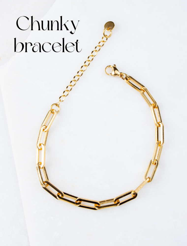 Create Your Own Waterproof Paperlink Charm Bracelet – 18k Gold Plated Stainless Steel - Image 11