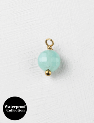 Small Turquoise Gem - 31 - 18k Gold Plated Stainless Steel
