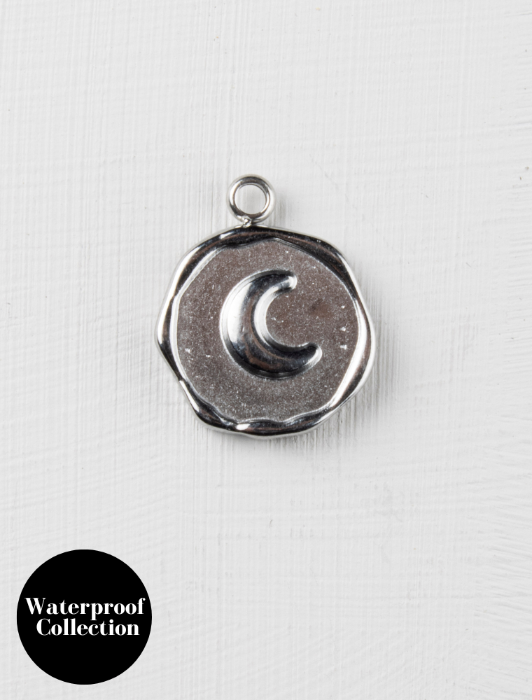 Medium Moon Disc - 76 - Silver/Stainless Steel