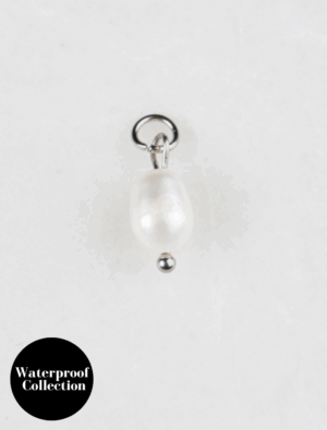 Small Freshwater Pearl Charm - 2 - Silver/Stainless Steel