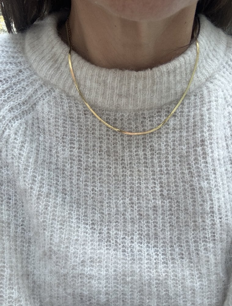Sample Sale No7. Snake chain waterproof necklace. Gold. - Image 2
