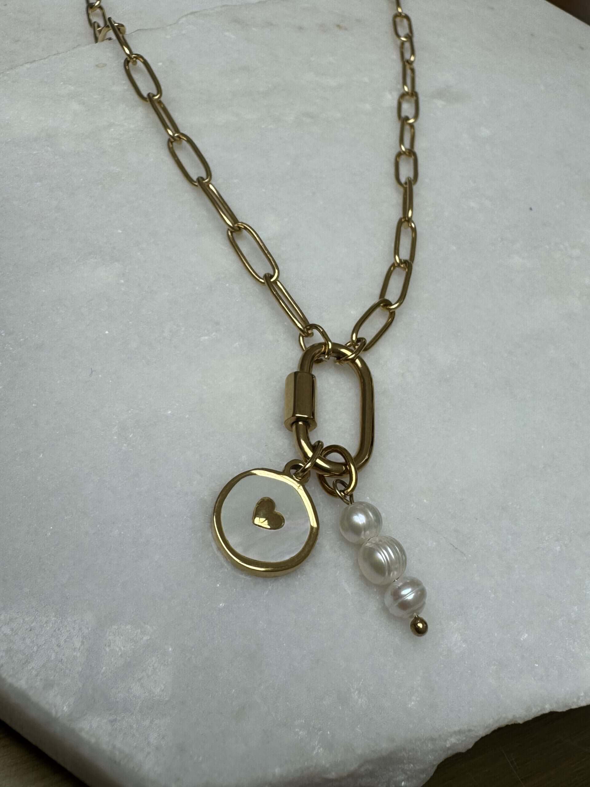 Sample Sale No47. Waterproof gold charm necklace. - Image 2